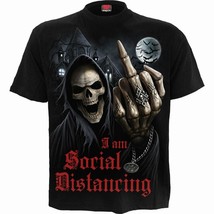 spiral direct social distance  mens t shirt short sleeve new black - £21.89 GBP