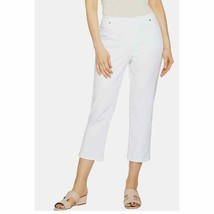 H by Halston Studio Stretch Crop Petite Pull-on Pants White 18P New A289514 - $19.79