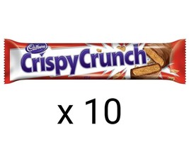 10 x CRISPY CRUNCH Chocolate Candy Bar by Cadbury 48g each Free Shipping - £26.46 GBP