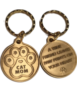 Cat Mom - A True Friend Pet Keychain RecoveryChip Design - £5.18 GBP