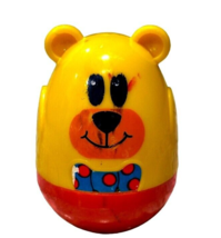 Fisher Price Kiddicraft Plastic Rocking Tipsy Teddy Bear Baby Toy  **NO CHIME - $2.88