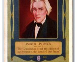 Andrew Jackson Historic American Portrait UNP DB Postcard U7 - $3.51