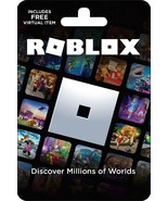 ROBLOX GIFT CARD 150 100 50 ONLINE COMPUTER GAMES ROBUX CURRENCY VIDEO C... - $59.99+