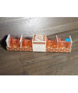 Set of 4 Williams Sonoma Orange Turkey Candle Taper Holders Fall Thanksg... - $351.18 MXN