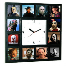 Horror Movie Jason Freddy Kruger Pinhead Chucky Michael Myers + Halloween Clock - £25.66 GBP
