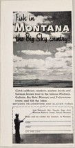 1962 Print Ad Fish in Montana Big Sky Country Highway Commission Helena,MT - £6.00 GBP
