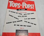Tops in Pops! for Piano No. 2 Jumbo Note Songbook 1953 - $7.98