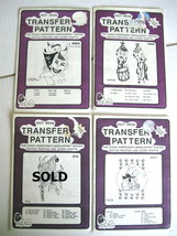 Three (3) Pretty Punch Hot Iron Transfer Patterns in Sealed Envelopes - ... - $14.99