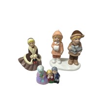 Lot of 3 Various Christmas Village People Figurines 1 1/2 - 3 inch - £19.77 GBP
