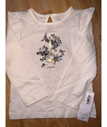 18-24M Janie and Jack Girls Paris Eiffel Tower White Cotton Long Sleeve - $21.77