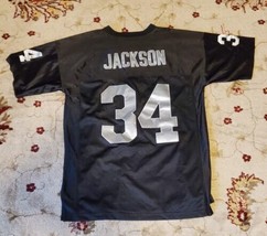 Bo Jackson Mitchell and Ness Black Raiders Jersey #34 Size 50 Throwback 1987 NoS - £46.45 GBP