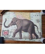 2008 Map Of India With An Elephant Cavallini Papers Poster 27 1/2&quot; X 19 ... - $27.15 CAD