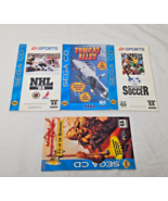 Vintage Sega CD Manual Only Lot Authentic NHL 94 Tomcat Alley FIFA Soccer - $275.44 MXN
