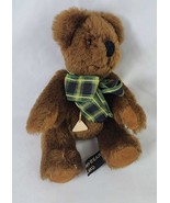1984 Canterbury Bears Teddy Bear 8&quot; Brown Plush 5-Jointed Plaid Bow Hand... - £21.86 GBP