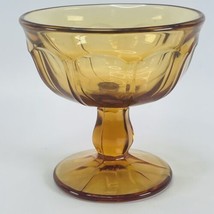 Viking Arlington Amber Glass Custard Dish Fruit Desert Bowl Champagne VTG 4 inch - £8.07 GBP