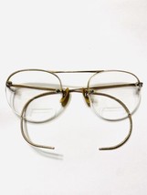 Vintage 30’s Shuron Ful-Vue 12K Gold Filled Wire Frame Semi Rimless Eyeglasses - £139.44 GBP