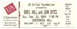 2004 Daryl Hall And John Oates Full Concert Ticket 2/15/04 - £57.68 GBP