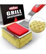Grill Brush Bristle Free. [Rescue-Upgraded] Bbq Replaceable Cleaning Hea... - £71.96 GBP