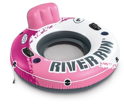 Intex Pink River Run I Sport Lounge Inflatable Water Float 53inch Diameter - £47.95 GBP