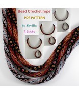 Bead Crochet Rope patterns Necklace-Bracelet,Geometric patterns 3 types.... - $6.78 CAD