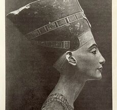 1942 Egypt Queen Nofretete Bust Historical Print Antique Ephemera 8 x 5  - $28.01 CAD
