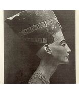 1942 Egypt Queen Nofretete Bust Historical Print Antique Ephemera 8 x 5  - €17,04 EUR