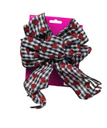 Buffalo Check &amp; Glitter Hearts Bow Valentines Day  7.5x10inches - $11.98 CAD