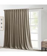 StangH Camel Beige Velvet Curtains 108" Long Extra Wide Thermal Back Tab - $105.19