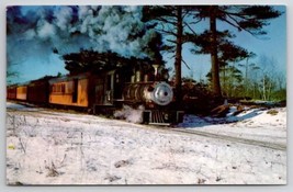 South Carver MA Winter Time At Eastman&#39;s Flume Edaville Railroad Postcard W27 - £3.89 GBP