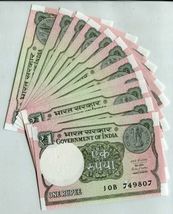 India, 1 Rupee 2016/2017, P108, UNC Lot 10 Pieces-
show original title

... - $7.13