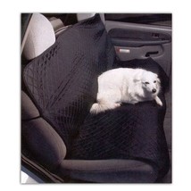 Quilted Pet Seat Cover for Bench Style Seat, 57x46.  Black w&#39;Diamond Pat... - $14.65