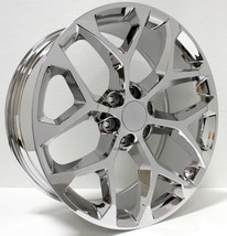20&quot; Chrome Snowflake Wheels Rims Set For 2000-2023 GMC Sierra Yukon Denali 1500 - £973.02 GBP