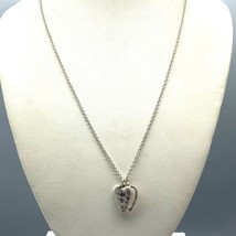 Vintage Chloe and Isabel Chain Necklace with Heart Charm Pendants, Silver Tone - £22.11 GBP