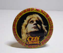 Ozzy Osbourne Vintage 1983 Badge Button Up Pinback Pin Heavy Metal Rock Music - £17.29 GBP