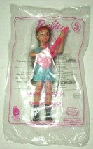 1 Barbie Doll Musician Guitar Toy Blue w Brown Hair #5 McDonalds Happy Meal 2019 - £6.76 GBP