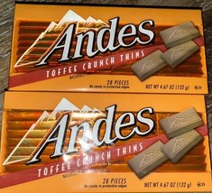 Andes ~ Toffee Crunch Thins Candy 4.67 oz Each,  56 Pieces ~ 03/2026 - $19.79