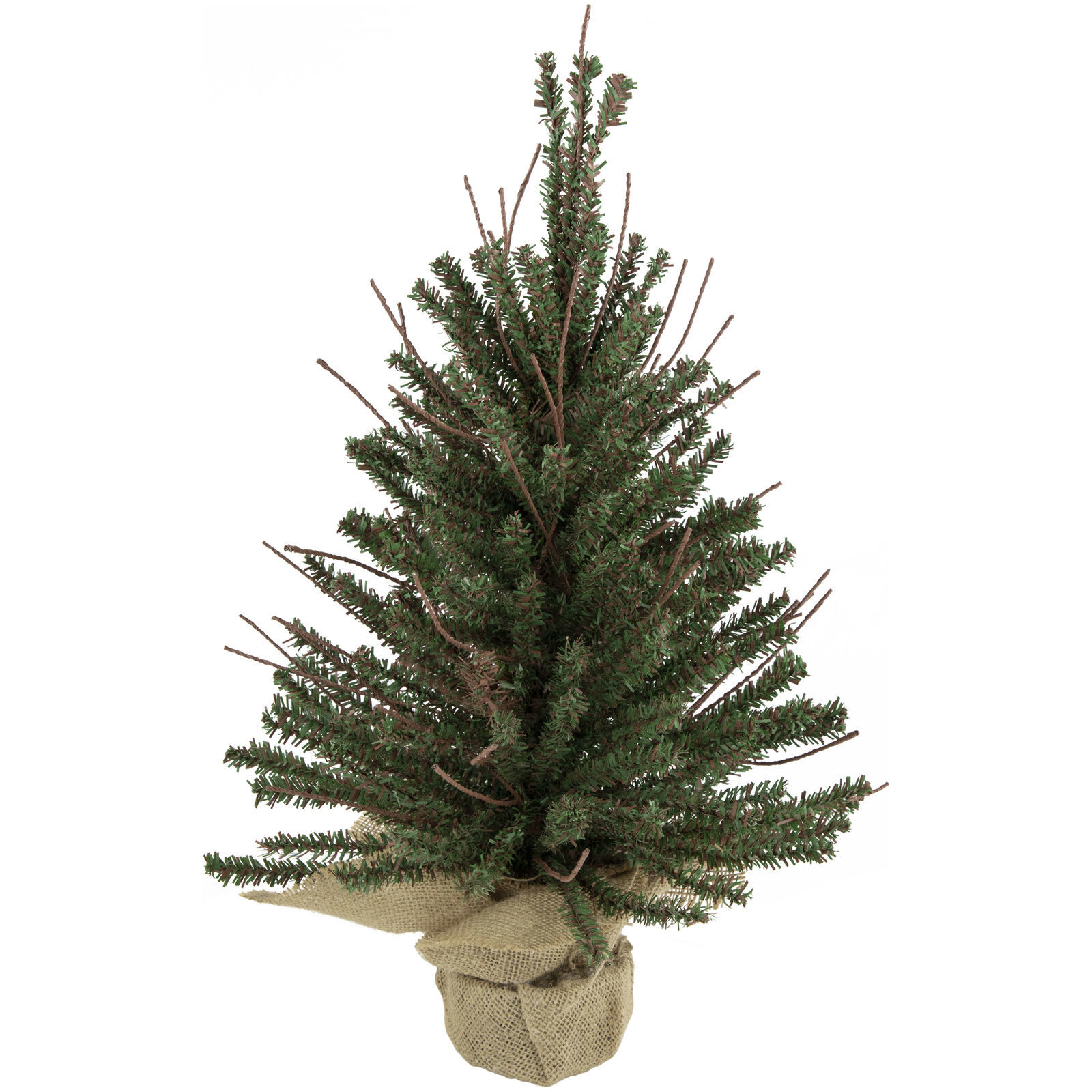 US Seller 18&quot; Warsaw Twig Artificial Christmas Tree In Burlap Base Unlit... - $60.46