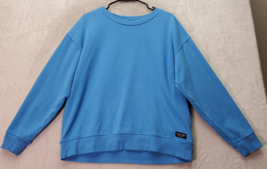 Calvin Klein Performance Sweatshirt Women Size Large Blue Long Sleeve Round Neck - £16.04 GBP