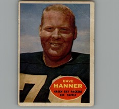 1960 Topps Dave Hanner #59 - Green Bay Packers - Vintage - $3.07