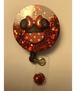 retractable badge holder disney Featuring Minnie Mouse. - £8.61 GBP