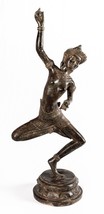 Antique Thai Style Bronze Dancing Apsara or Angel Statue - 85cm/34&quot; - £647.76 GBP