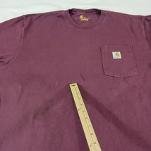 Carhartt 102867-614 Original Fit Men's Red Cotton Long-Sleeve Graphic T-Shirt XL image 3