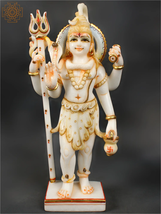 Blessing Lord Shiva | Handmade | Lord Shiva Marble Statue | Home Decor - £550.06 GBP