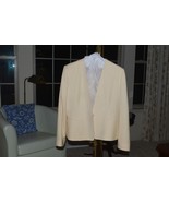 Evan Picone Wool Blend Suit, Ivory, Pre-owned Very Good Condition, Size 12 - $30.00