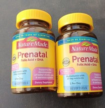 2 Nature Made Prenatal Multi + 200 mg DHA 60 softgels (K76) - £21.80 GBP