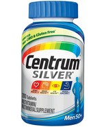 275 Tabs Centrum Silver Men 50+ Multivitamin Multimineral Supplement Vit... - $37.61