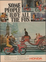 1966 Honda Motorcycle Vintage Print Ad Some People Have All The Fun NY C... - $24.11