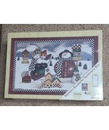 Country Snowmen Memory Keepsake Stationary Box Stationary Envelopes Note... - $9.40