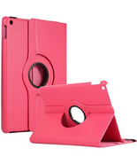 Leather Flip 360° Rotating Portfolio Stand Case Cover HOT PINK For iPad ... - $126.29 MXN
