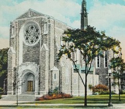 c1920 First Congregational Church Columbus Ohio Vintage Postcard Street View - £14.41 GBP